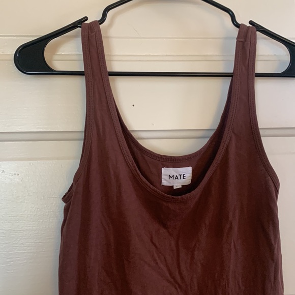 MATE the Label Tops - MATE the Label Organic Cotton Layering Tank in Plum